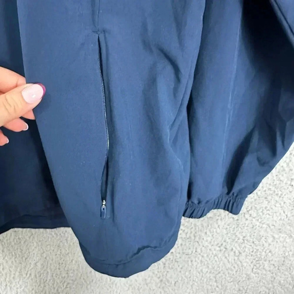 Under Armour‎ Storm Winds Pullover Windbreaker Jacket Mens Medium Blue Fitted - Picture 8 of 9